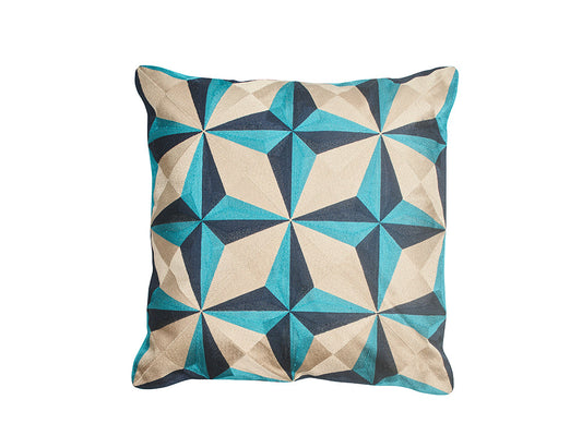 Pinwheel Cushion Cover, Blue 50x50cm