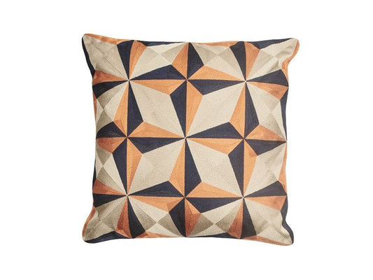 Pinwheel Cushion Cover, Apricot 50x50cm