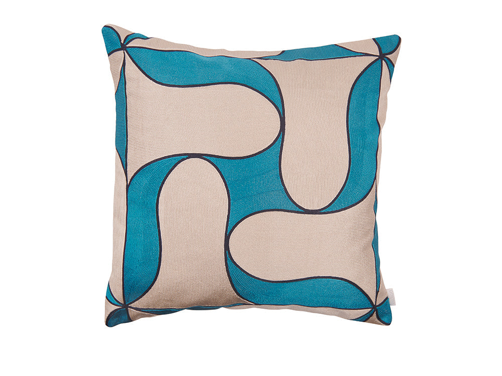 Priya Cushion Cover, Blue 50x50cm