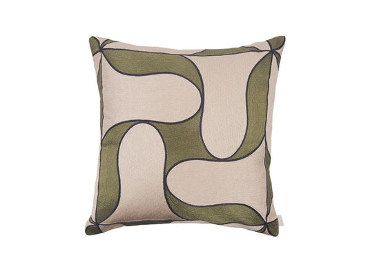 Priya Cushion Cover, Green 50x50cm