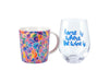 Wild At Heart Africa Mug & Glass Set, Pink