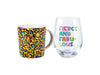 Wild At Heart Wild Mug & Glass Set, Yellow