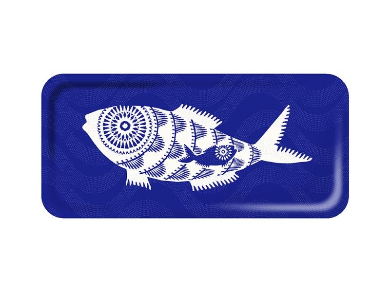 Shoal of Fish Birch Wood Tray, 32x15cm