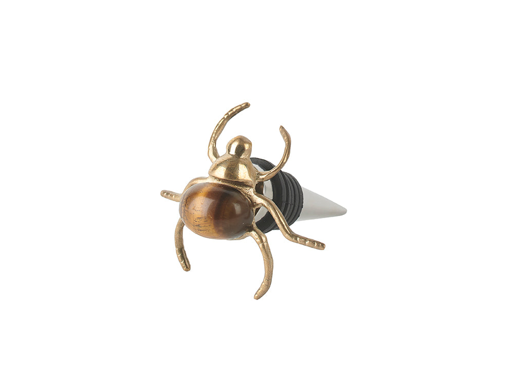 Bug Tiger Eye Bottle Stopper