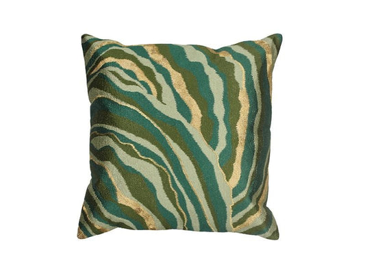 Swirling Stone Cushion Cover, Green 50x50cm