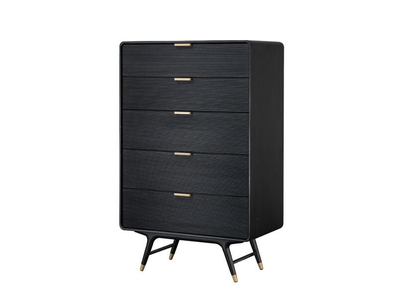 Dean Tall Drawer Chest, Black