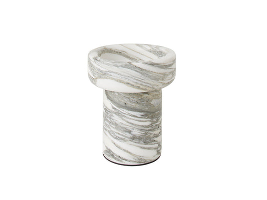 Le Blanc Candle Holder, White Marble Tall