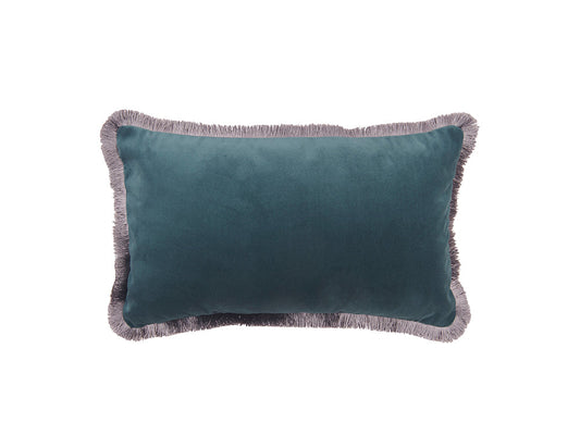 Fringes Cushion Cover, Forest 50x30cm