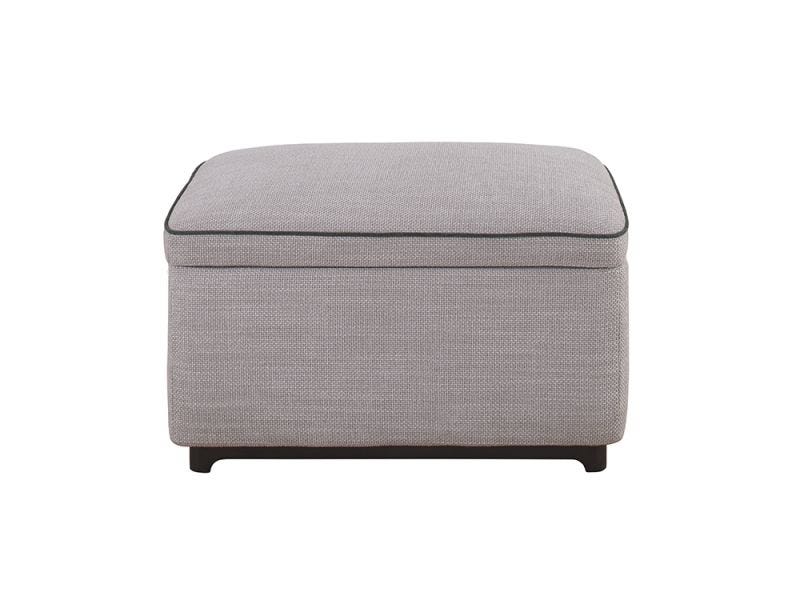 Senequier Storage Ottoman, Natural & Green