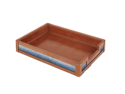 Parco Leather Desk Tray