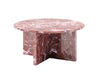 Gianni Marble Coffee Table, Violet Red