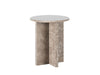 Gianni Marble Side Table, Grey
