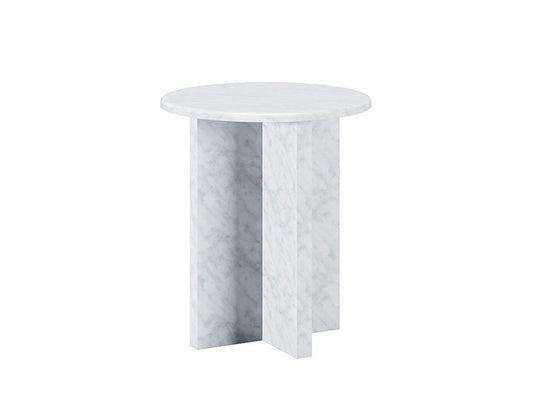 Gianni Marble Side Tbl, White