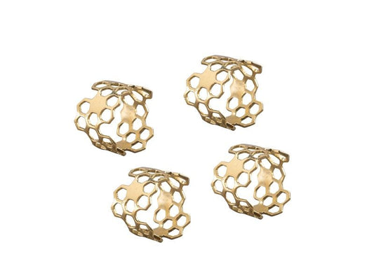 Hexa Napkin Ring Set of 4