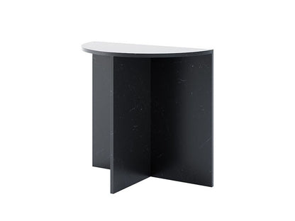 Gianni Marble Console, Shiny Black Marble
