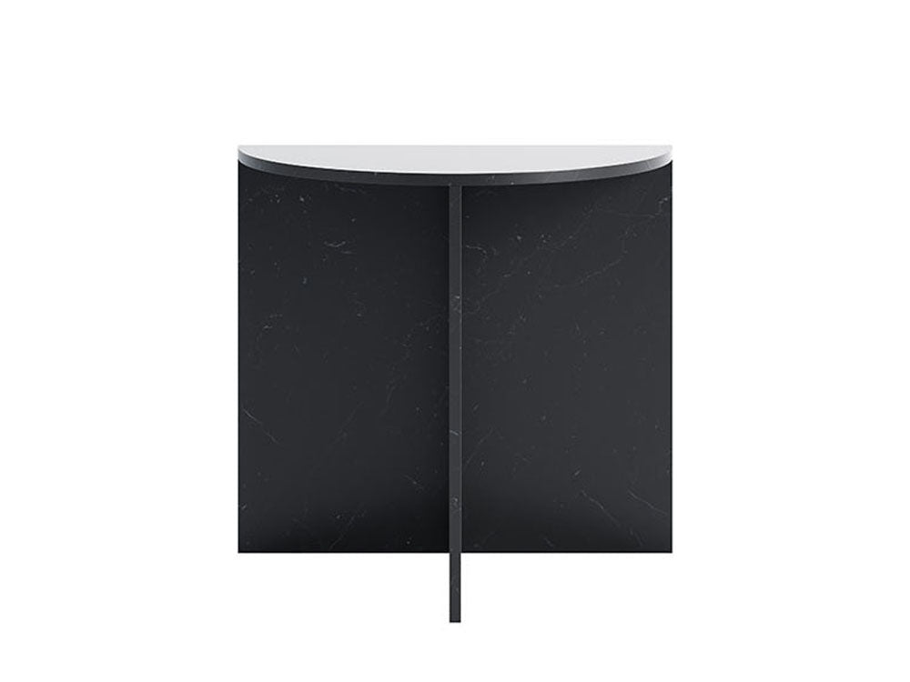 Gianni Marble Console, Shiny Black Marble