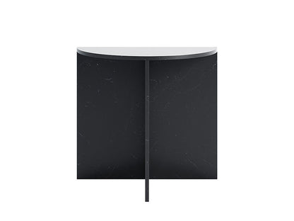 Gianni Marble Console, Shiny Black Marble