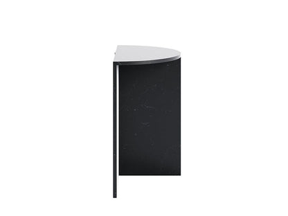 Gianni Marble Console, Shiny Black Marble