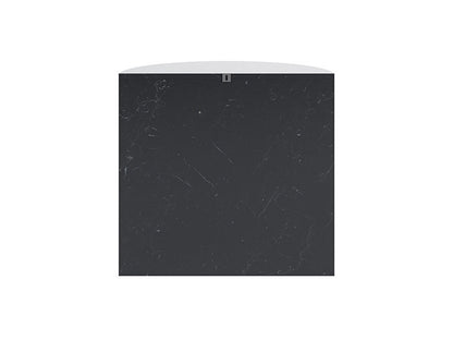 Gianni Marble Console, Shiny Black Marble