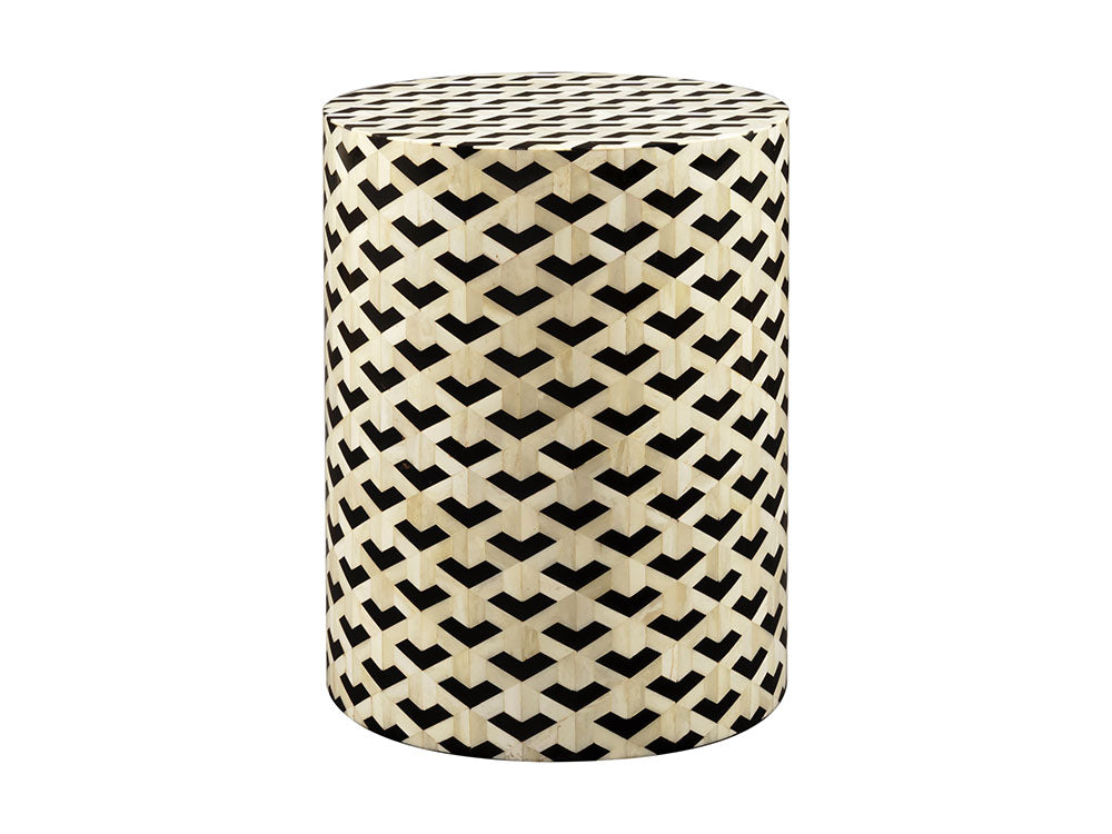 Coco Bone Inlay Stool