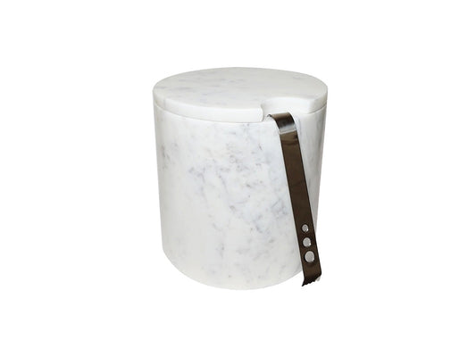 Staccato Ice Bucket, White Marble