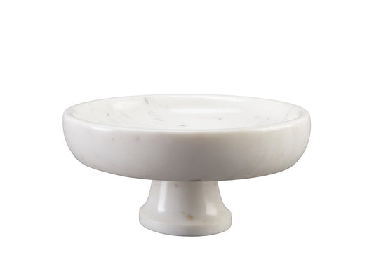 Staccato Display Bowl, White Marble