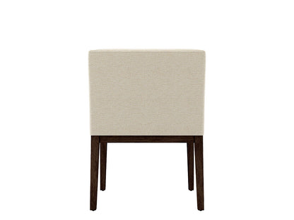 Norton Brown Dining Chair, A.Ivory