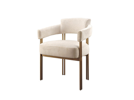 Leon Dining Chair, Muslin