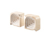 Adams Travertine Bookends