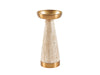 Travertine Pillar Candle Holder, Tall