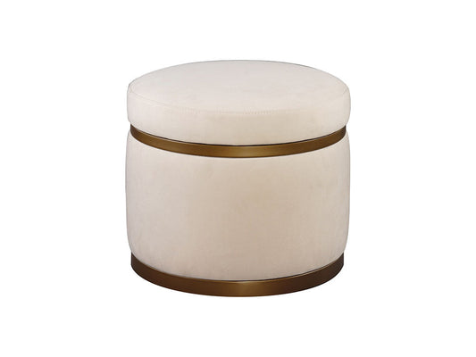 Midas Tall Storage Ottoman, Natural