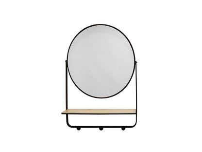 Huxley Black Mirror with Shelf