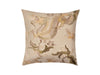 Flying Dragon Velvet Cushion Cover, Cream 50x50cm