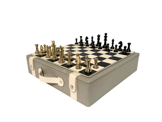 Excelsior Lth Box Chess Set