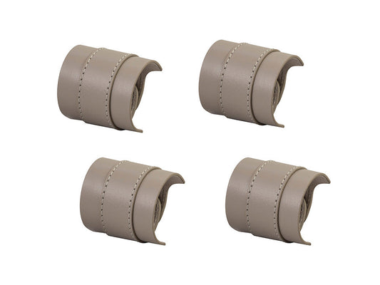 Leather Band Napkin Ring Set 4