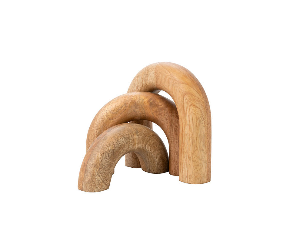 Dome Wood Decor Set of 3