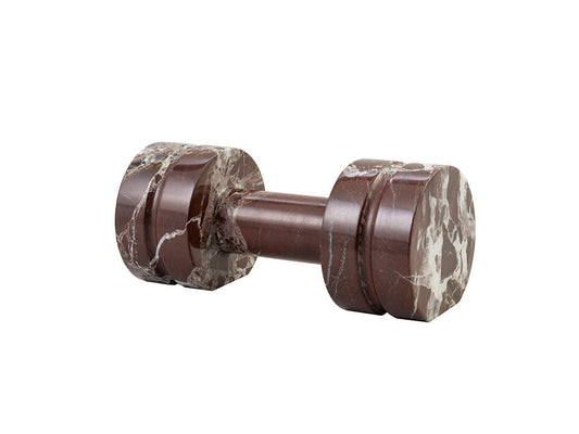 Dumbbell Ornament,Brown Marble