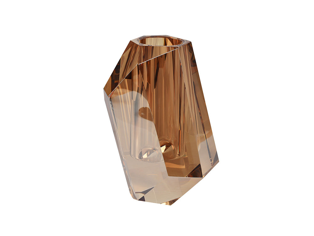 Pisa Crystal Vase, Champagne