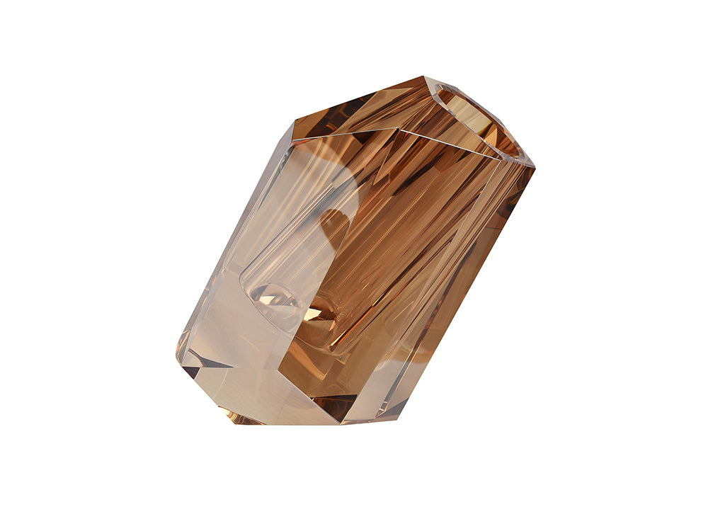 Pisa Crystal Vase, Champagne