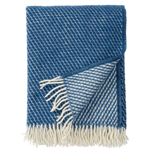 Velvet Woven Wool Throw Petrol