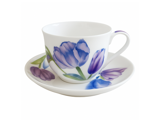 Floriade Cup & Saucer, 480ml Tulips