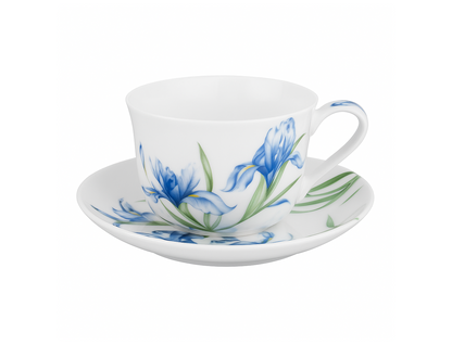 Floriade Cup & Saucer, 480ml Irises