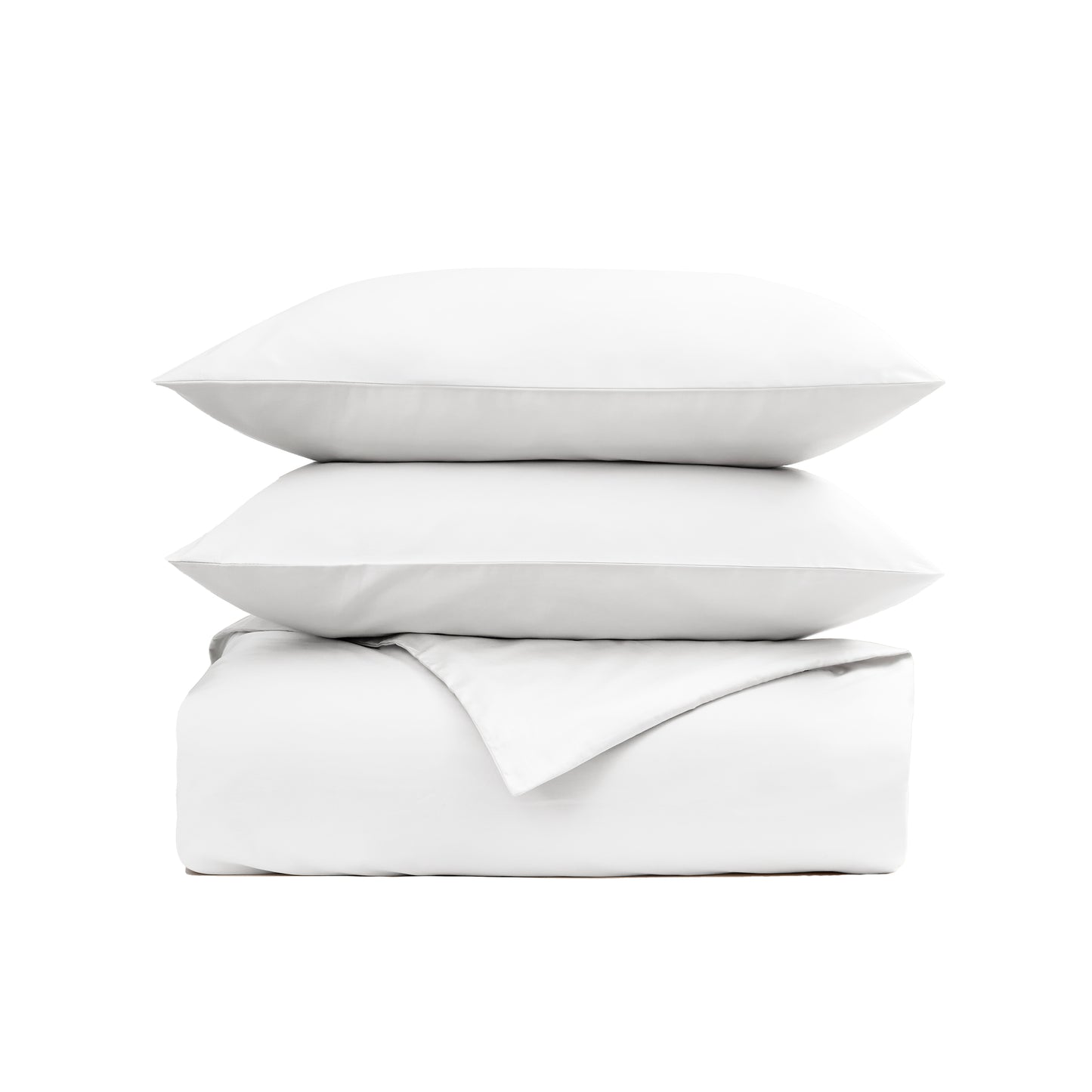400TC Sateen - Classic Sateen King Fitted sheet White