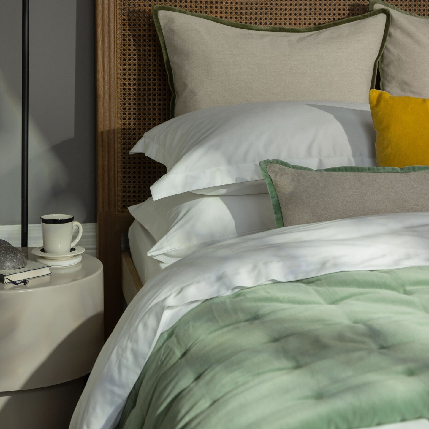 400TC Sateen - Classic Sateen EMPEROR Sheet White