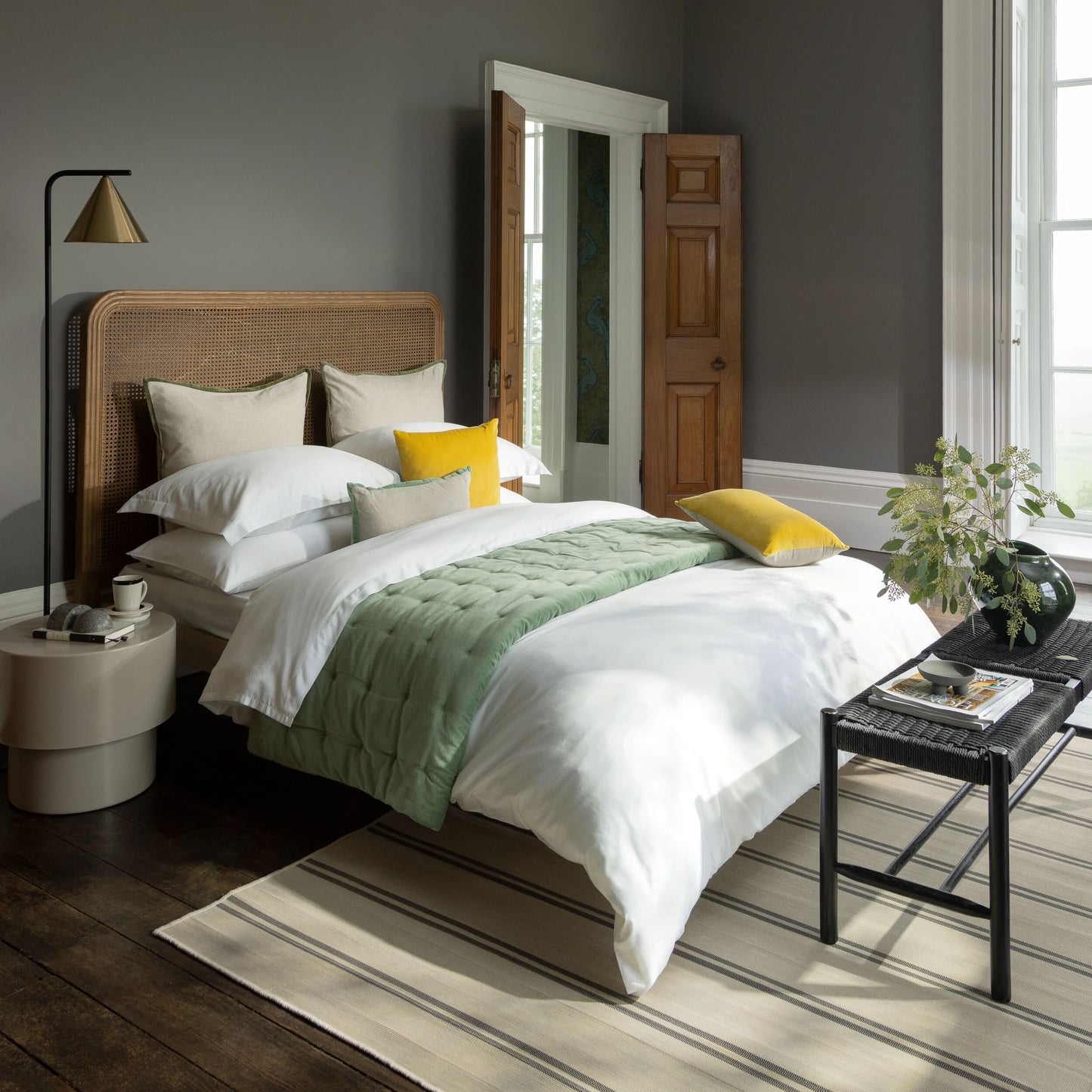 400TC Sateen - Classic Sateen EMPEROR Sheet White