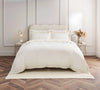Nautical Double Duvet Set Cream & Gold Embroidery
