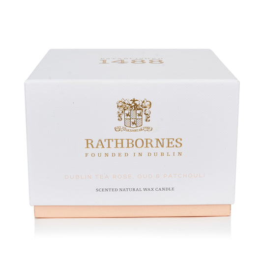 Rathbornes 1488 Dublin Tea Rose Candle 190g