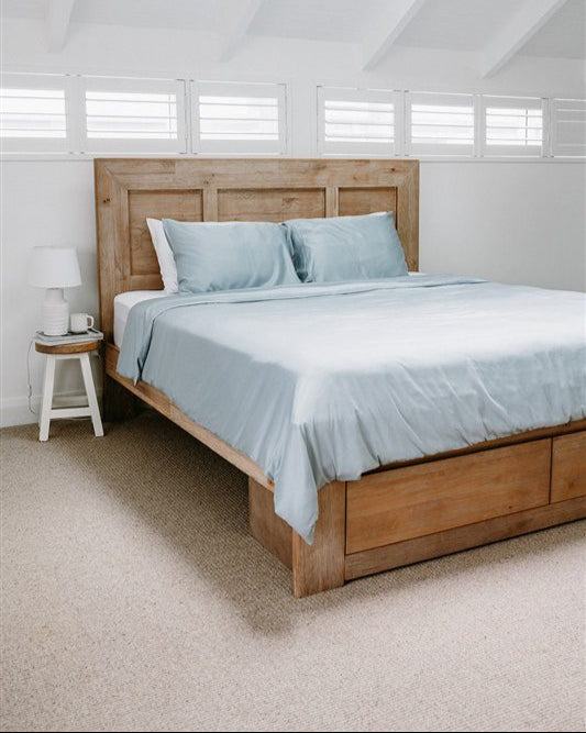 Bamboo Bedding Set Mediterranean Blue