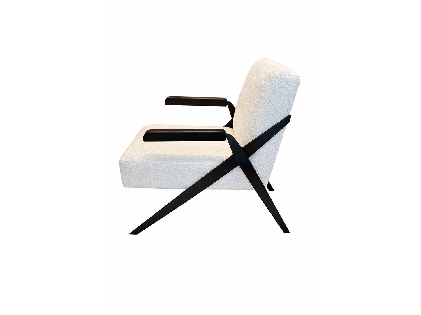 Draper Armchair, Boucle Ivory