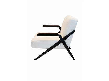 Draper Armchair, Boucle Ivory